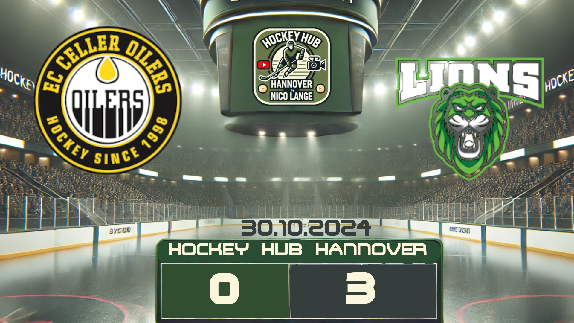 30.10.2024 | EC Celler Oilers vs. ERC Wunstorf Lions (Verbandsliga Nord)