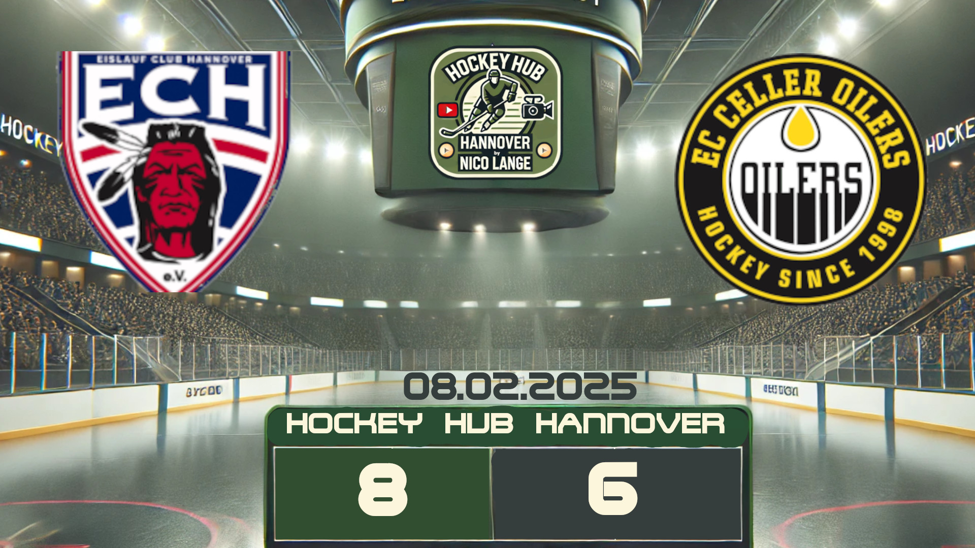 08.02.2025 | EC Hannover Indians (U23) vs. EC Celler Oilers (Verbandsliga Nord)