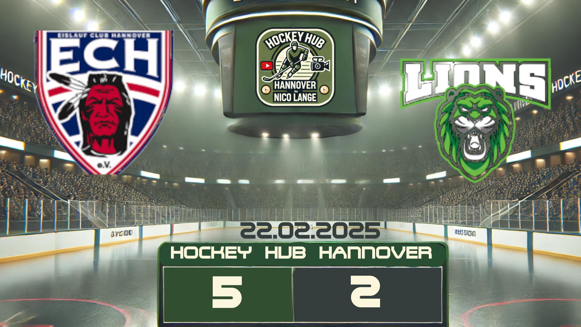 22.02.2025 | EC Hannover Indians (U23) vs. ERC Wunstorf Lions (Verbandsliga Nord)