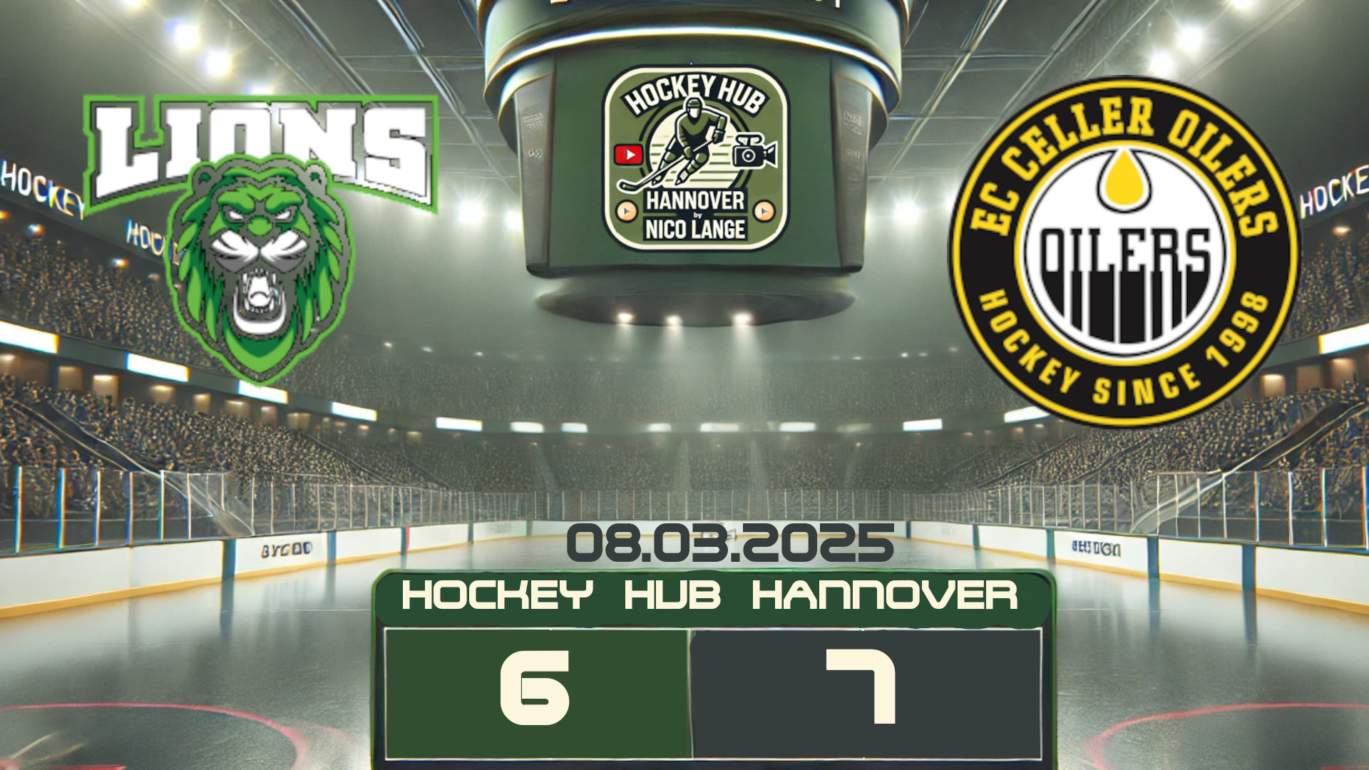 08.03.2025 | ERC Wunstorf Lions vs. EC Celler Oilers (Verbandsliga Nord)