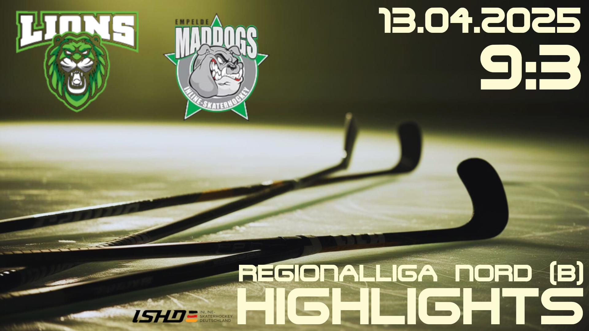 13.04.2025 | ERC Wunstorf Lions vs. Empelde Maddogs (Regionalliga Nord B)