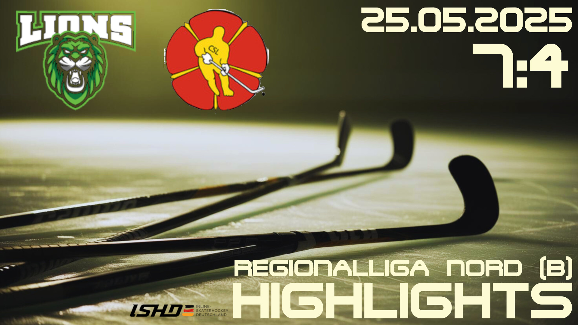 25.05.2025 | ERC Wunstorf Lions vs. CSL Detmold (Regionalliga Nord B)