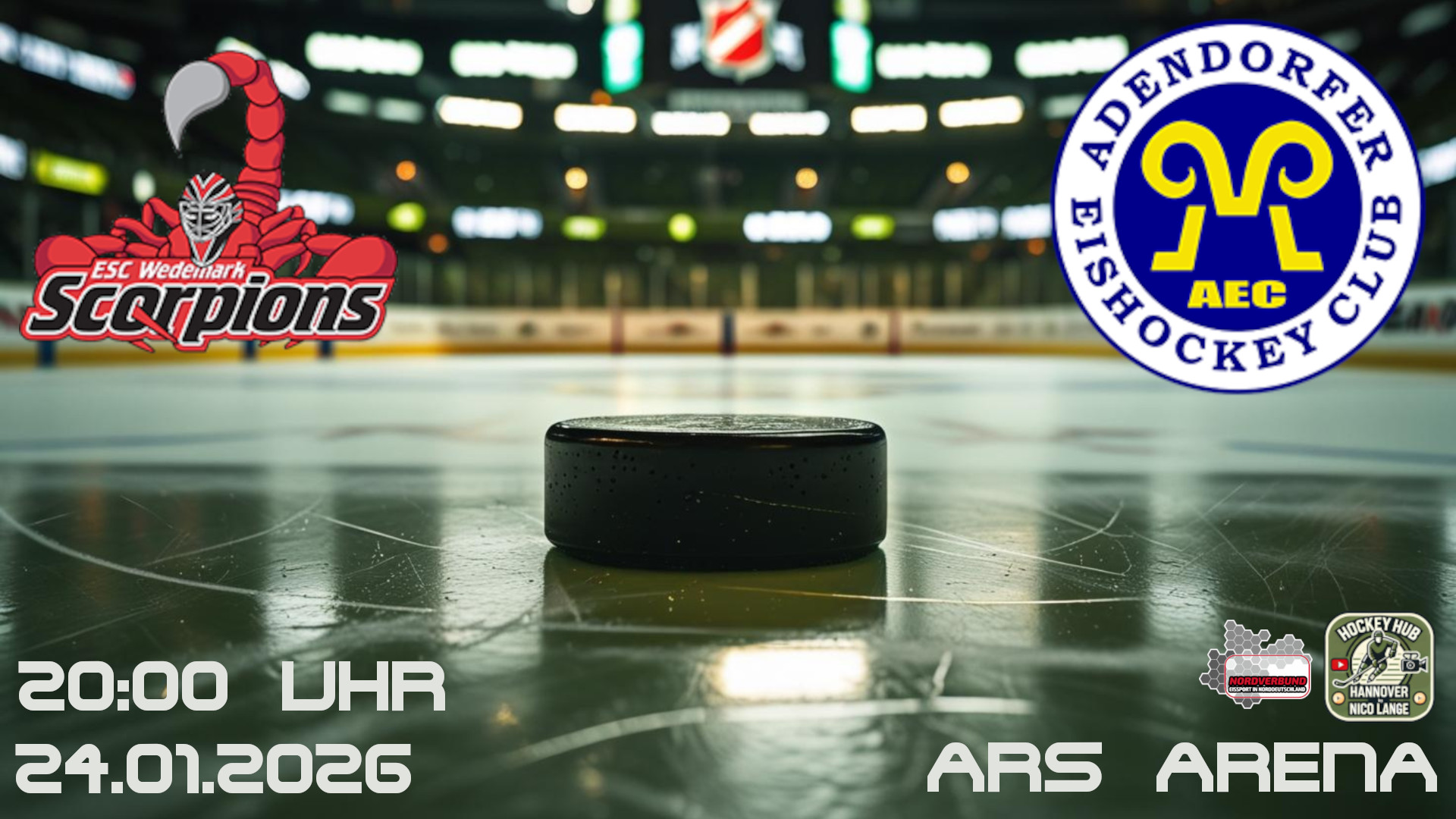 ESC Wedemark Scorpions vs. Adendorfer EC 1b | Verbandsliga Nord