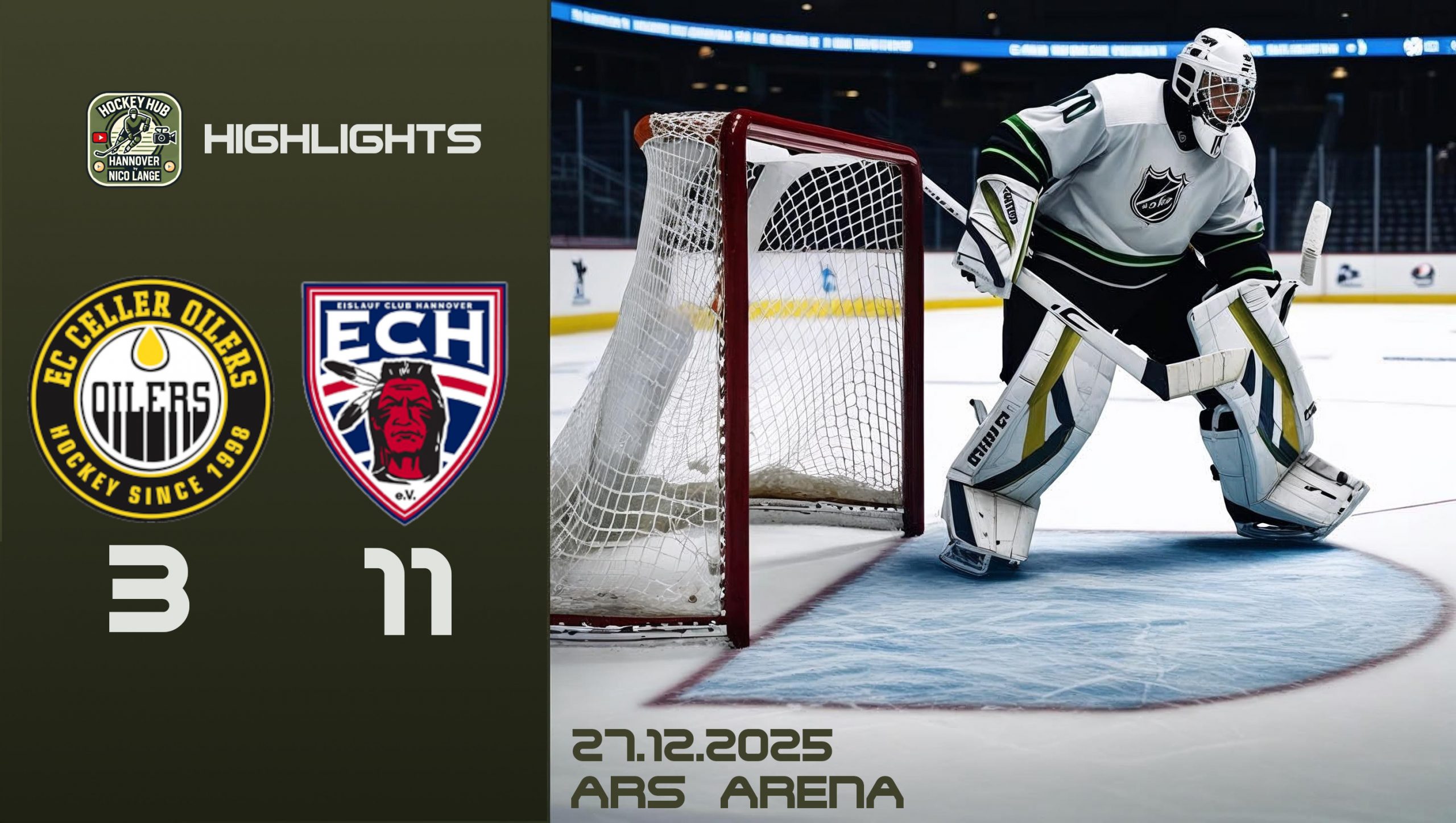 27.12.2025 | EC Celler Oilers vs. EC Hannover Indians U23 (Verbandsliga Nord)