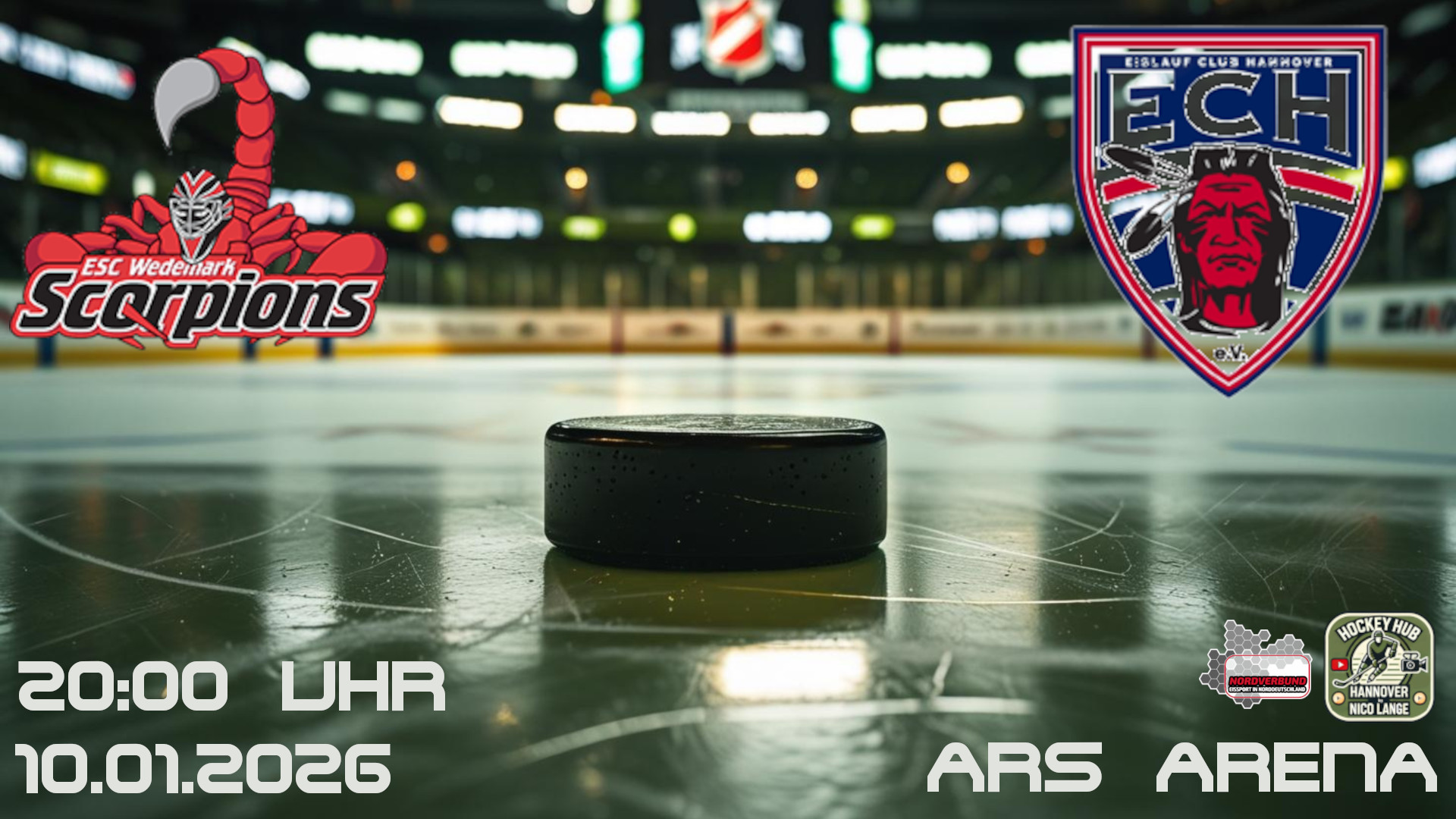 ESC Wedemark Scorpions vs. EC Hannover Indians U23 | Verbandsliga Nord