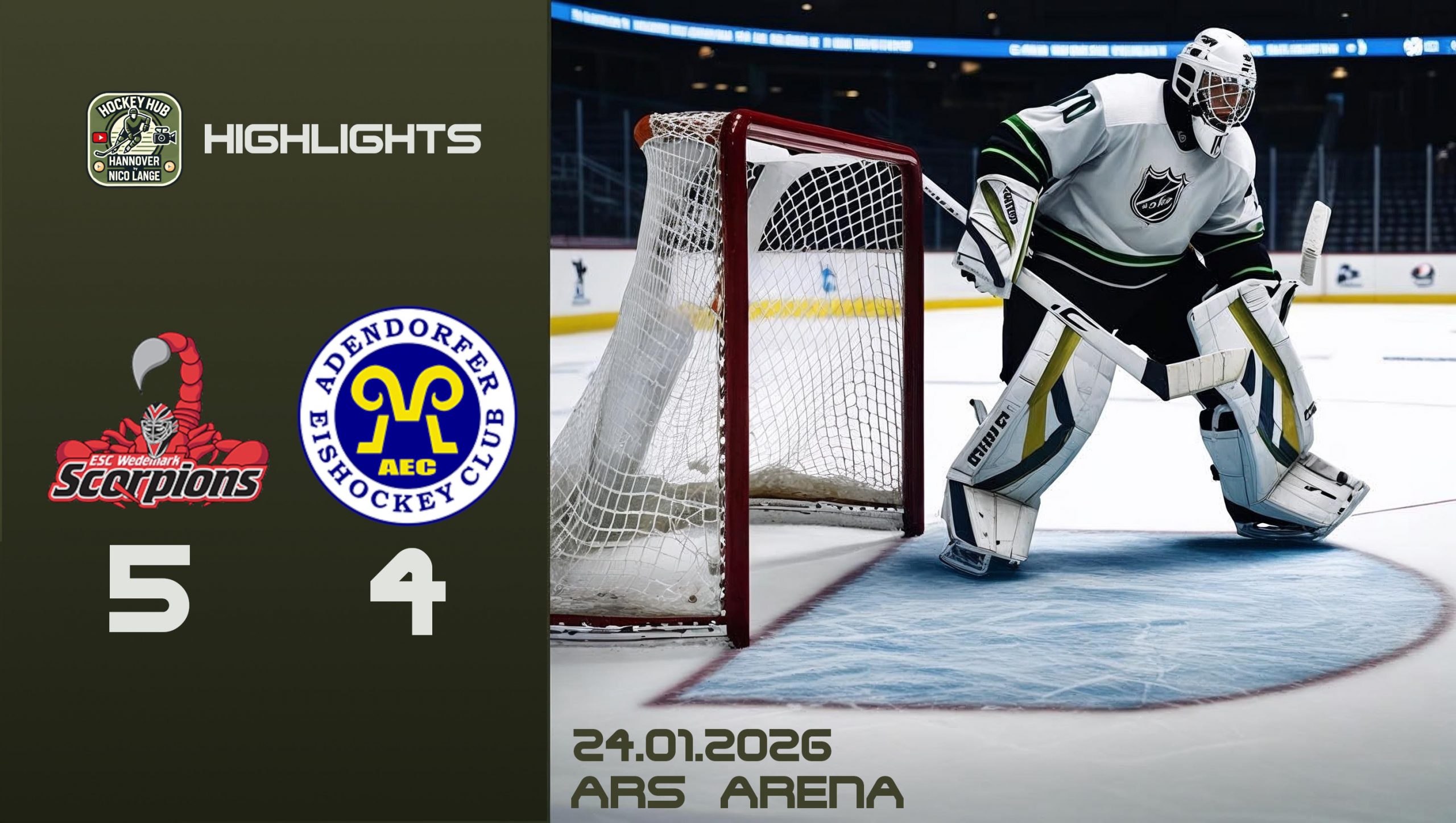 10.01.2026 | ESC Wedemark Scorpions vs. Adendorfer EC 1b (Verbandsliga Nord)
