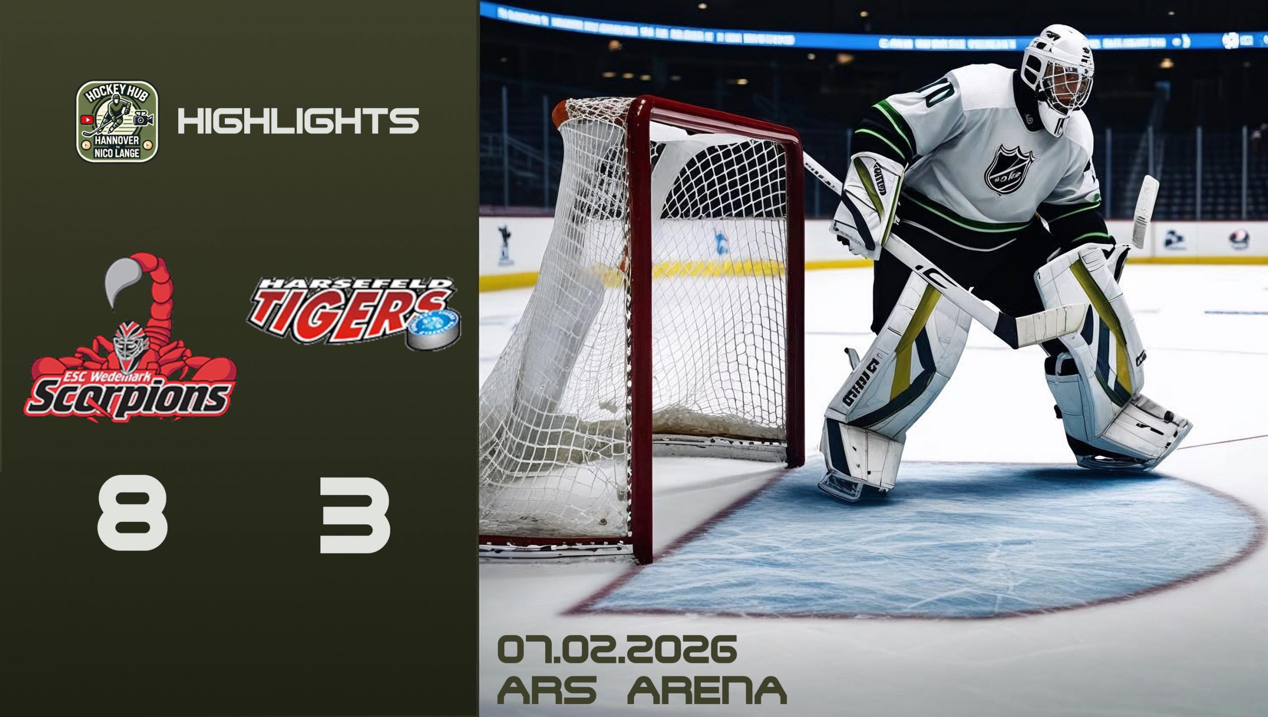 07.02.2026 | ESC Wedemark Scorpions vs. TuS Harsefeld 1b (Verbandsliga Nord)